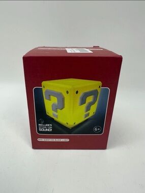 Nintendo Super Mario Bros Mini Question Block Light with Coin Sound Night Ligh
